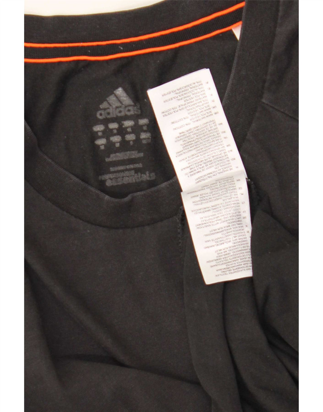 Adidas Mens Climalite T-Shirt Top Medium Black Cotton
