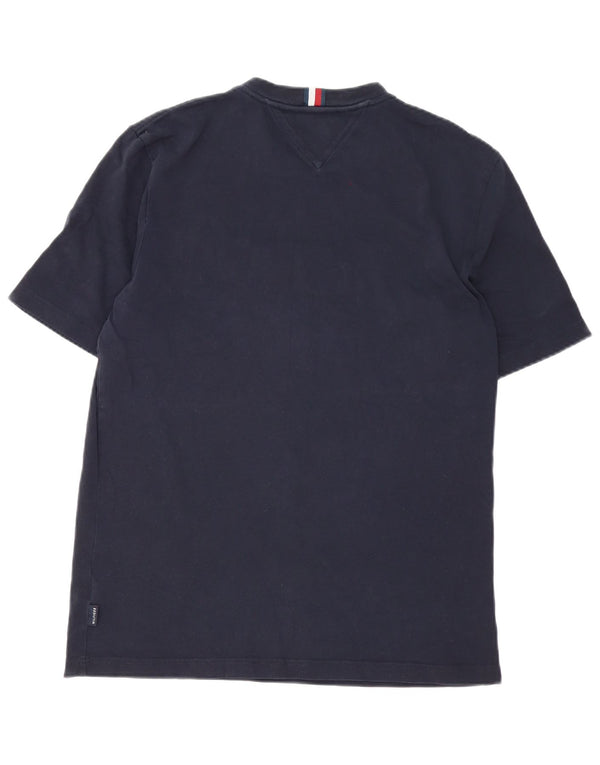 Tommy Hilfiger Mens Graphic T-Shirt Top Large Navy Blue Cotton