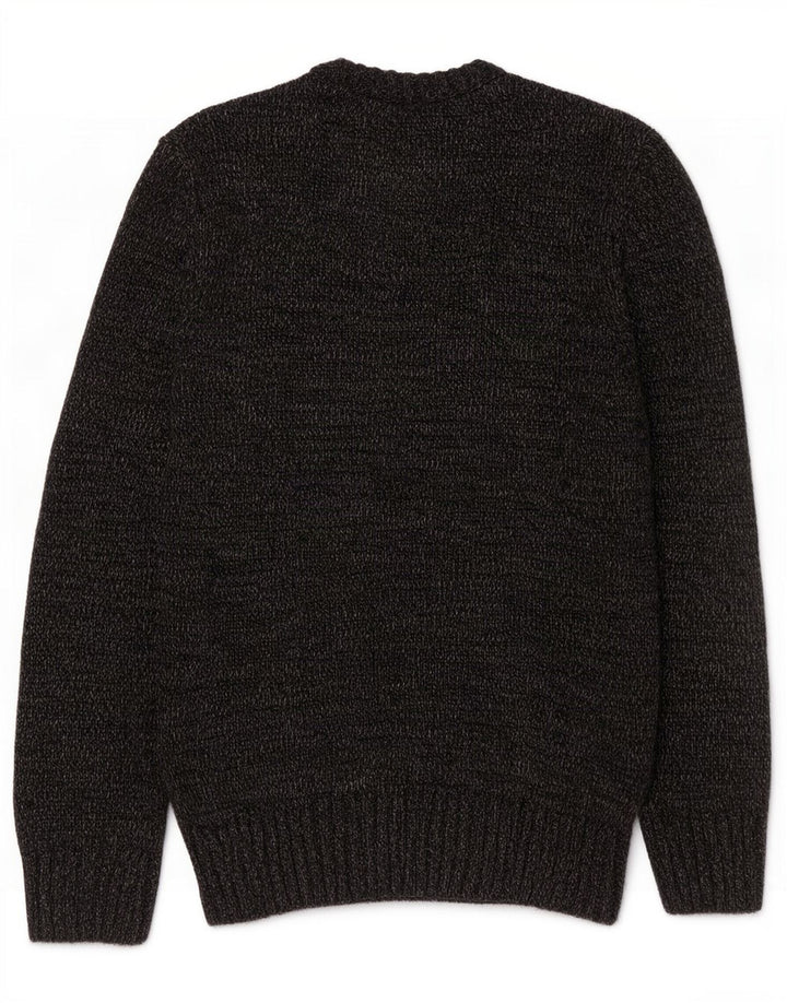 Superdry Mens Graphic Crew Neck Jumper Sweater Medium Grey Flecked Acrylic