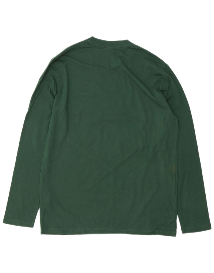 OAKLEY Mens Regular Fit Top Long Sleeve Medium Green Cotton