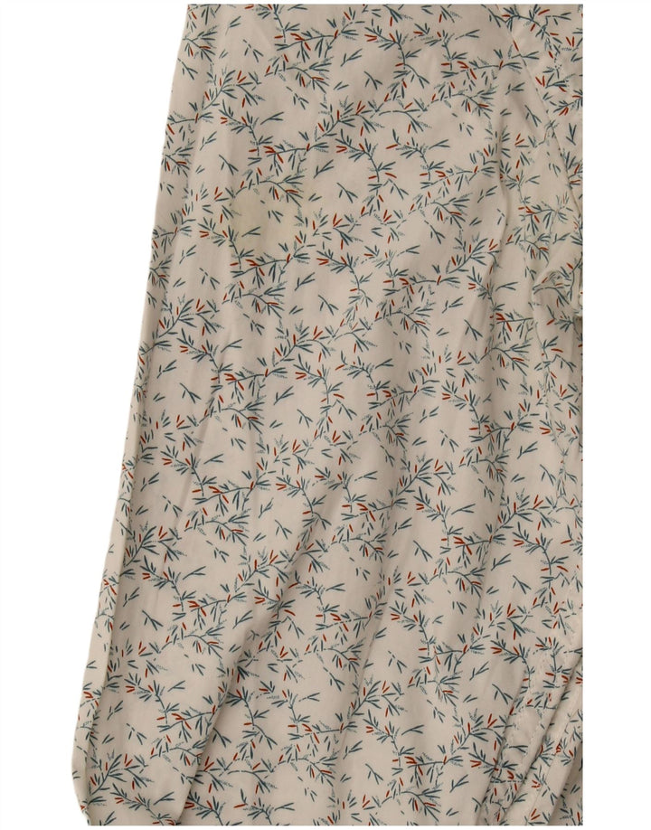 J. Crew Mens Slim Shirt Medium White Floral Cotton