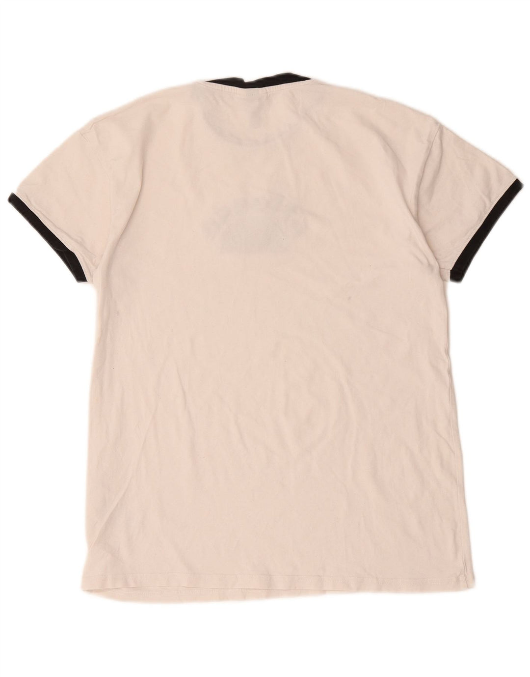 Ellesse Womens Graphic T-Shirt Top UK 8 Small  White Cotton
