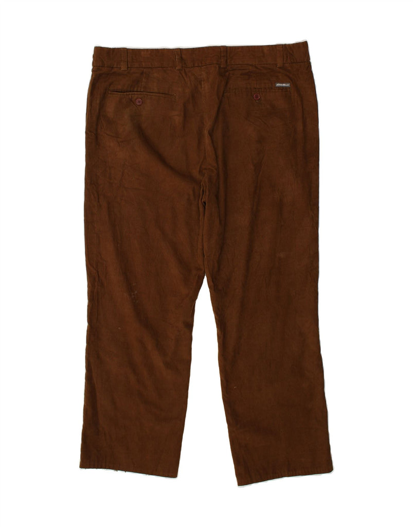 EDDIE BAUER Mens Straight Corduroy Trousers W42 L28  Brown Cotton | Vintage Eddie Bauer | Thrift | Second-Hand Eddie Bauer | Used Clothing | Messina Hembry 