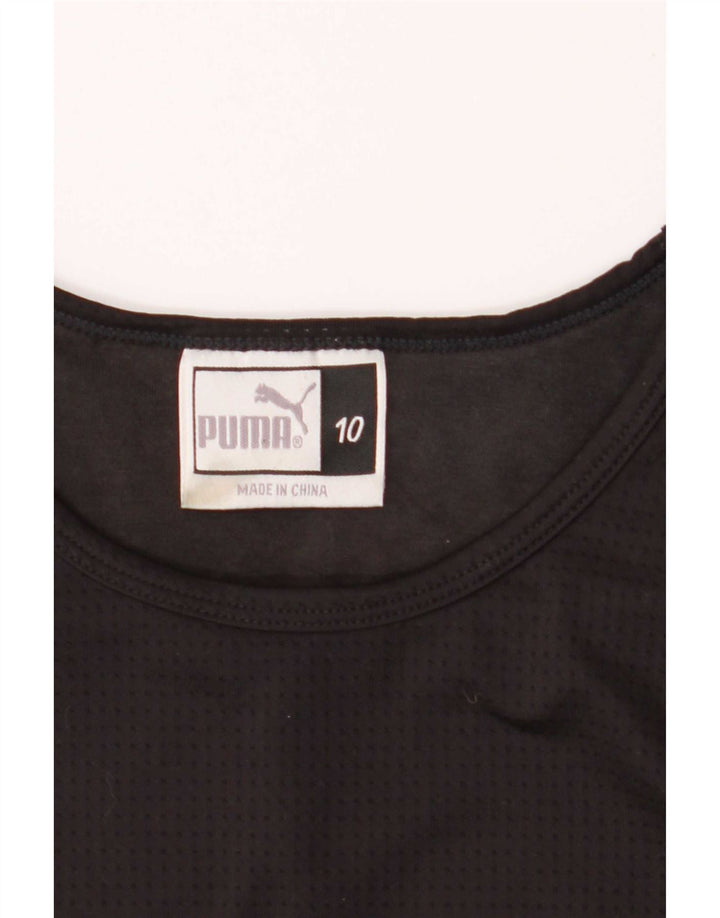 Puma Womens Vest Top UK 10 Small Black Polyester