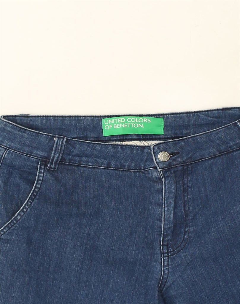 BENETTON Womens Flared Jeans W32 L32 Blue Cotton | Vintage Benetton | Thrift | Second-Hand Benetton | Used Clothing | Messina Hembry 