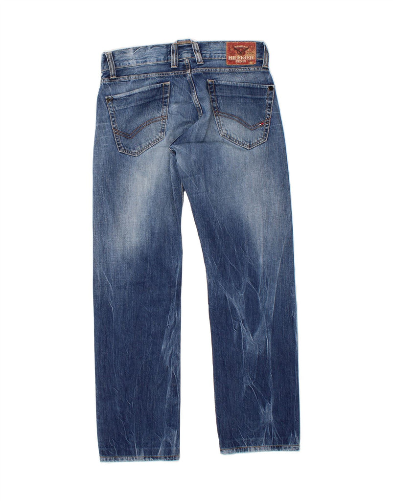 TOMMY HILFIGER Mens Roger Regular Straight Jeans W30 L32 Blue Cotton Vintage Tommy Hilfiger and Second-Hand Tommy Hilfiger from Messina Hembry 