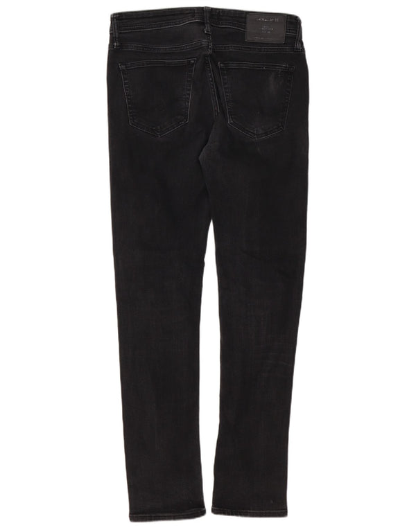 Jack & Jones Mens GLENN Slim Jeans W30 L32 Black Cotton