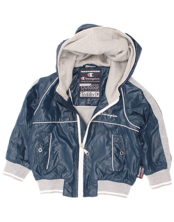 Champion Baby Boys Tracksuit Top Jacket 6-9 Months XS Navy Blue Colourblock