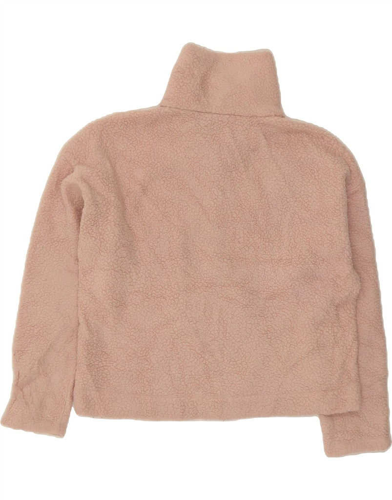 J. CREW Womens Zip Neck Fleece Jumper UK 18 XL Pink Polyester Vintage J. Crew and Second-Hand J. Crew from Messina Hembry 