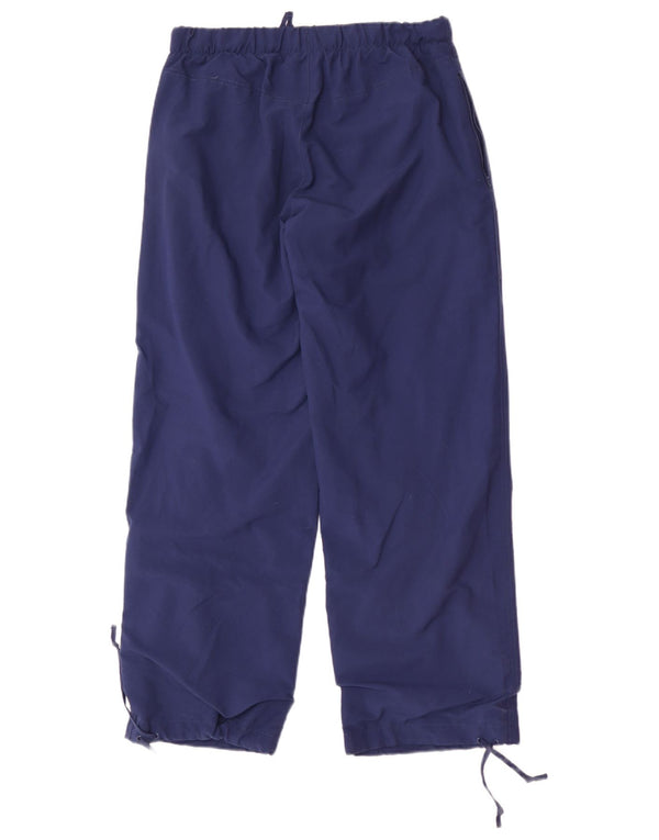 Nike Womens Tracksuit Trousers Joggers UK 10/12 Medium Navy Blue Polyester