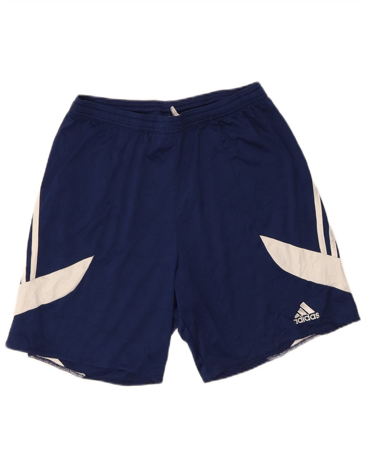 Adidas Mens Climalite Sport Shorts Medium  Navy Blue Colourblock