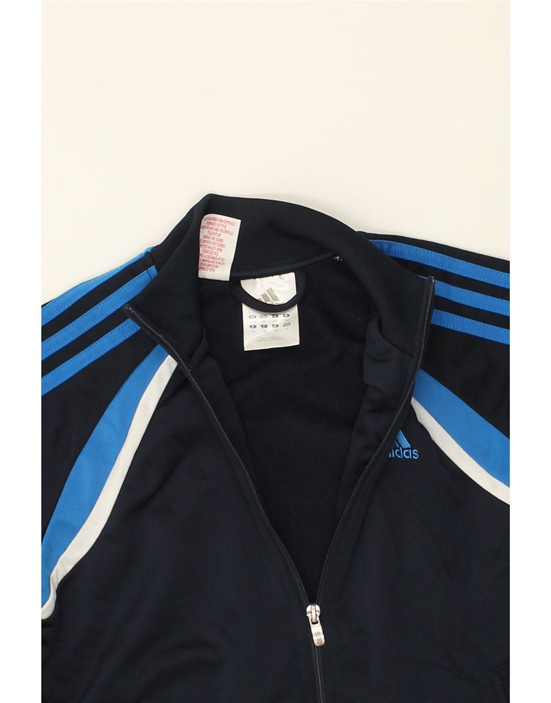 ADIDAS Boys Tracksuit Top Jacket 11-12 Years Navy Blue Colourblock | Vintage Adidas | Thrift | Second-Hand Adidas | Used Clothing | Messina Hembry 