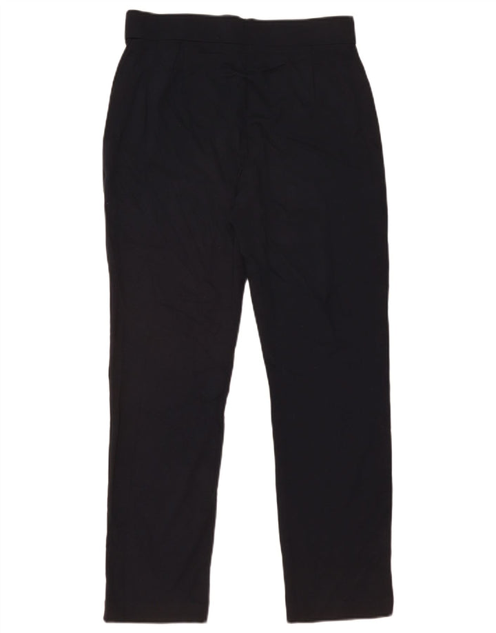 Marks & Spencer Womens Casual Trousers UK 12 Medium W30 L29 Navy Blue