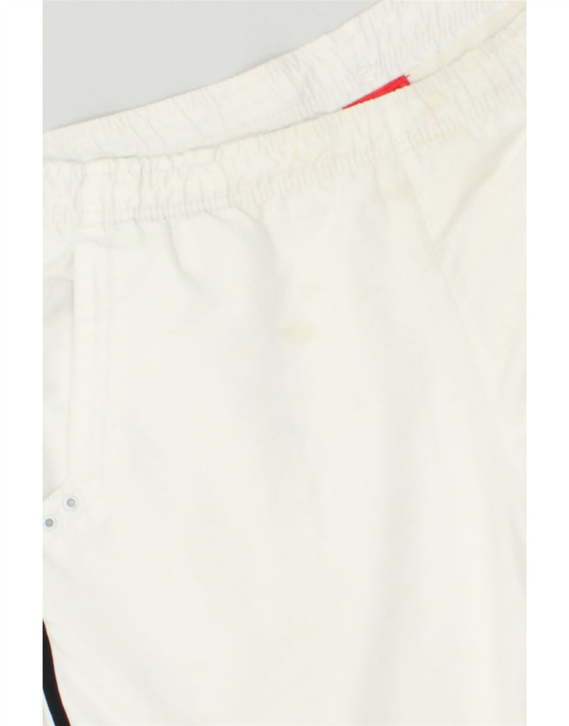 PUMA Mens Graphic Sport Shorts Medium White Polyester | Vintage Puma | Thrift | Second-Hand Puma | Used Clothing | Messina Hembry 