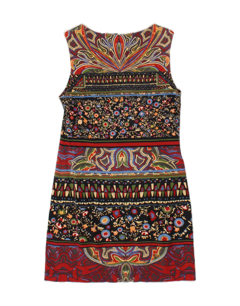 DESIGUAL Womens Abstract Pattern Sheath Dress EU 36 Small Multicoloured Vintage Desigual and Second-Hand Desigual from Messina Hembry 