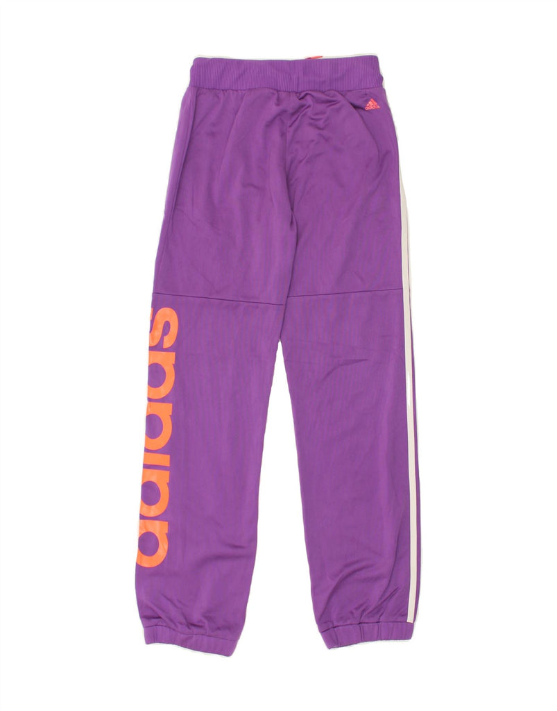 ADIDAS Girls Graphic Tracksuit Trousers Joggers 13-14 Years Purple | Vintage Adidas | Thrift | Second-Hand Adidas | Used Clothing | Messina Hembry 