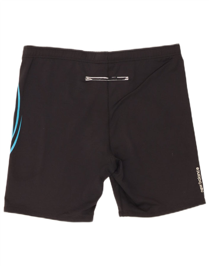 New Balance Mens Graphic Sport Shorts Large Black