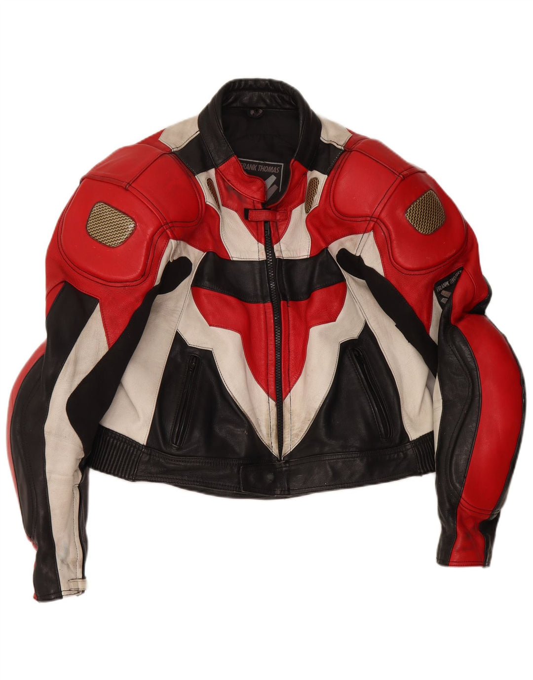 Frank Thomas Womens Racer Jacket IT 46 Large Multicoloured Colourblock