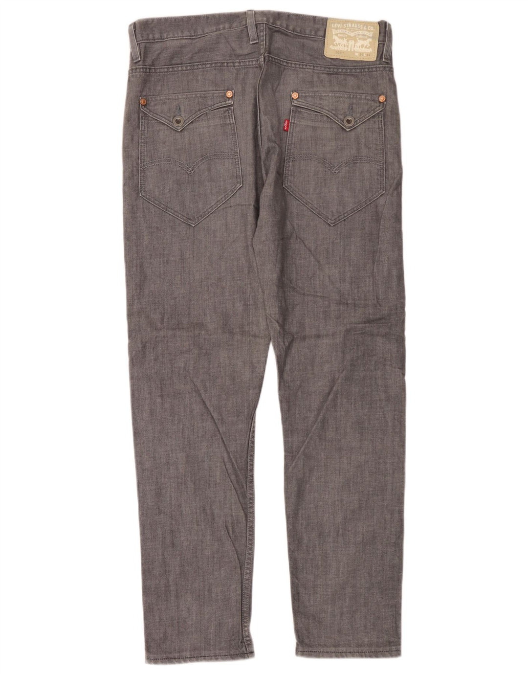 Levi's Mens 508 Tapered Jeans W34 L32 Grey Cotton