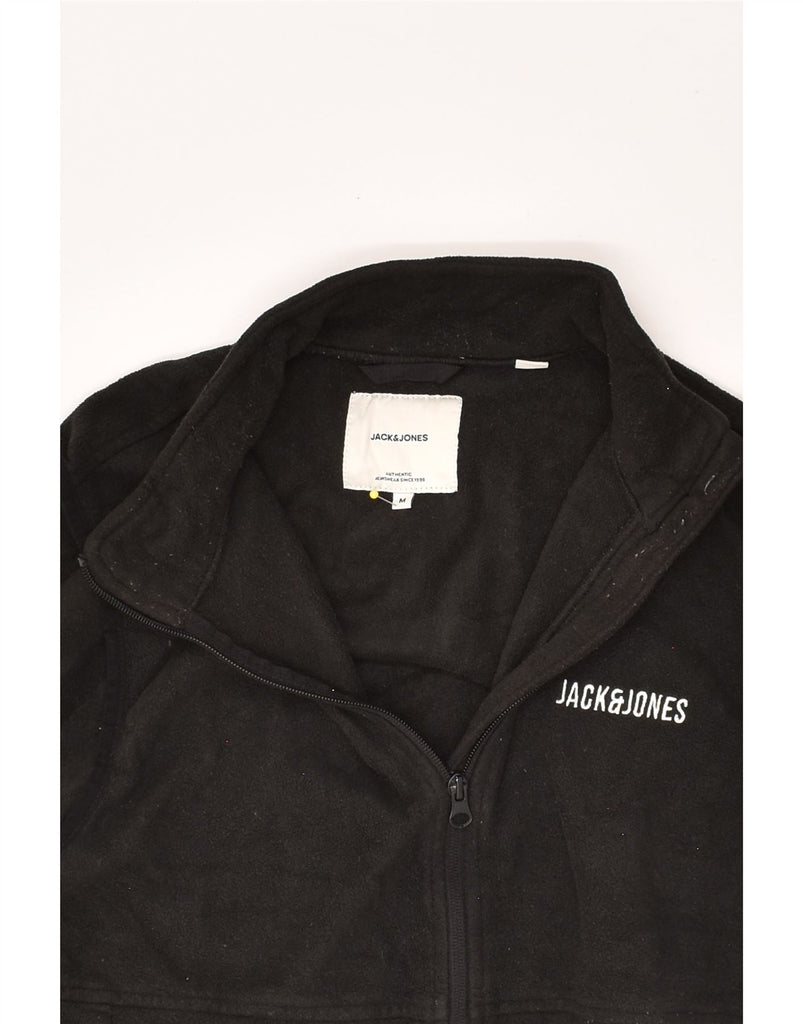 JACK & JONES Womens Fleece Gilet UK 14 Medium Black Polyester | Vintage Jack & Jones | Thrift | Second-Hand Jack & Jones | Used Clothing | Messina Hembry 