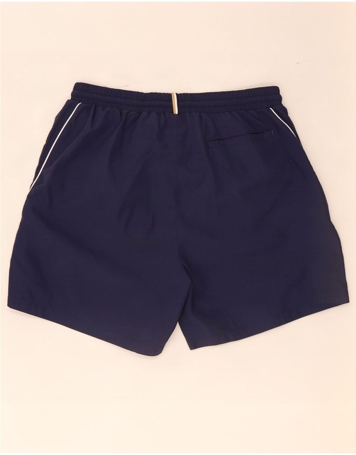 Hugo Boss Mens Graphic Sport Shorts Large Navy Blue Polyester