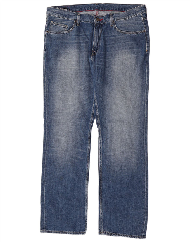 Tommy Hilfiger Mens Straight Jeans W38 L32 Blue Cotton