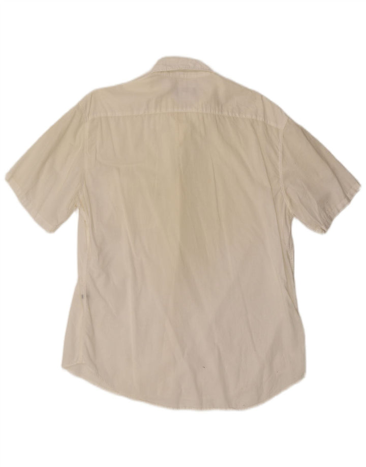 Armani Jeans Mens Short Sleeve Shirt Medium White