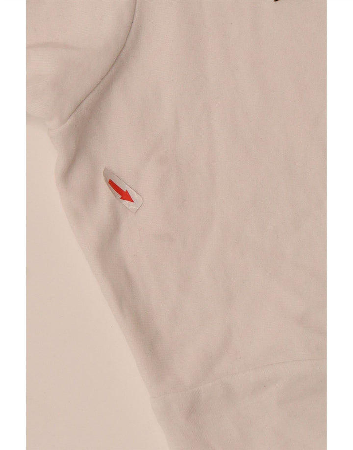 Levi's Womens Oversized Hoodie Jumper UK 14 Medium White Cotton