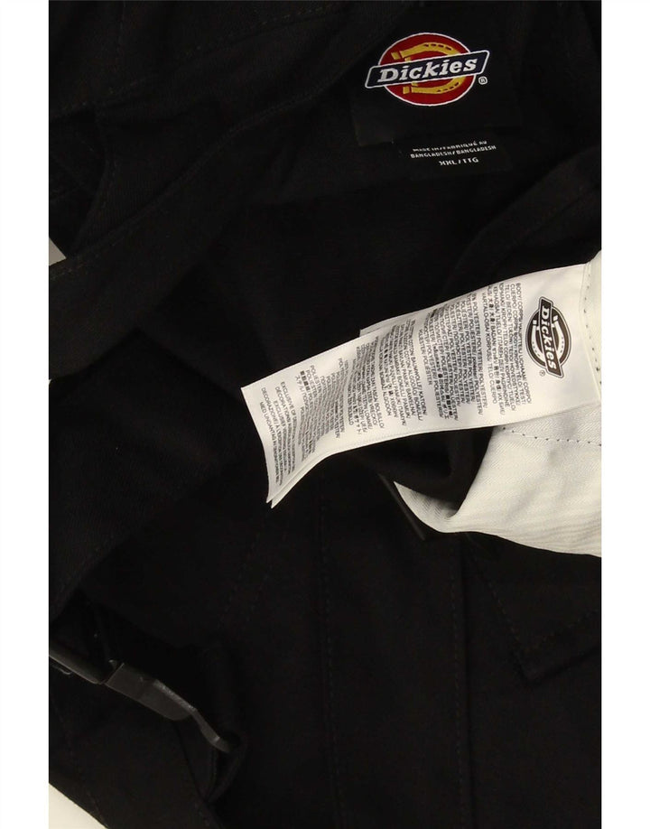 Dickies Mens Straight Dungarees Cargo Trousers 2XL W44 L31 Black Polyester