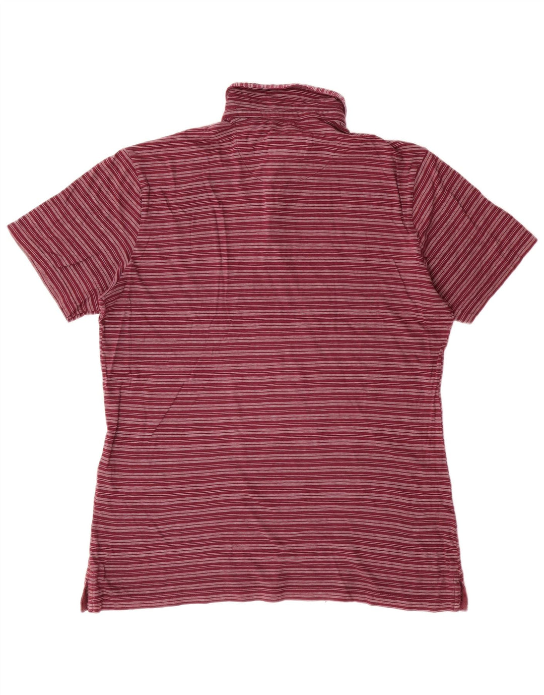 Carrera Mens Medium Maroon Striped Cotton