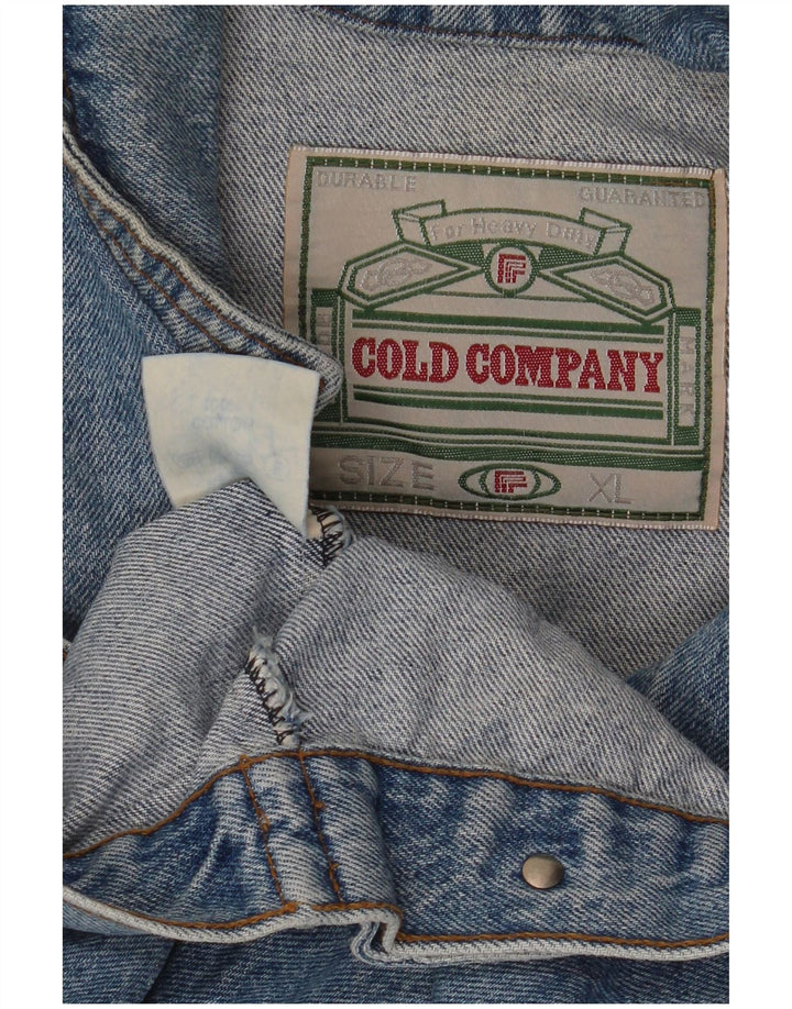Vintage Mens Denim Jacket UK 42 XL Blue Cotton