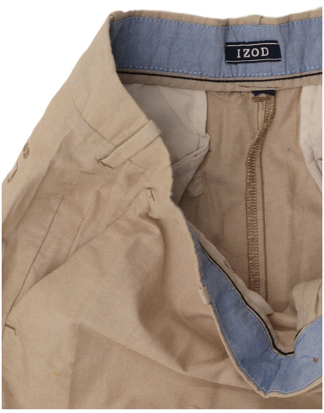 IZOD Mens Chino Shorts W30 Medium Beige