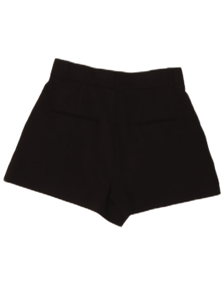 Zara Womens High Waist Hot Pants Small W26  Black Polyester