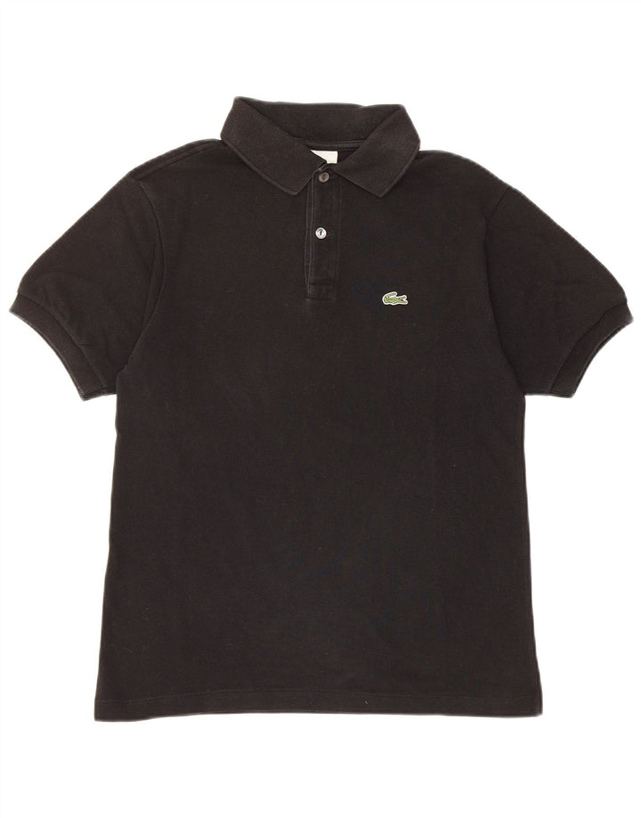 Lacoste Boys Polo Shirt 13-14 Years Black Cotton