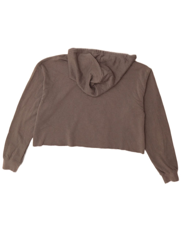 Hard Rock Cafe Womens New York Oversized Hoodie Jumper UK 14 Medium Grey