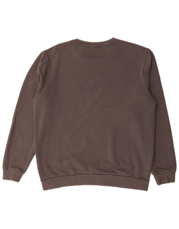 Puma Mens Sweatshirt Jumper Large Grey Cotton