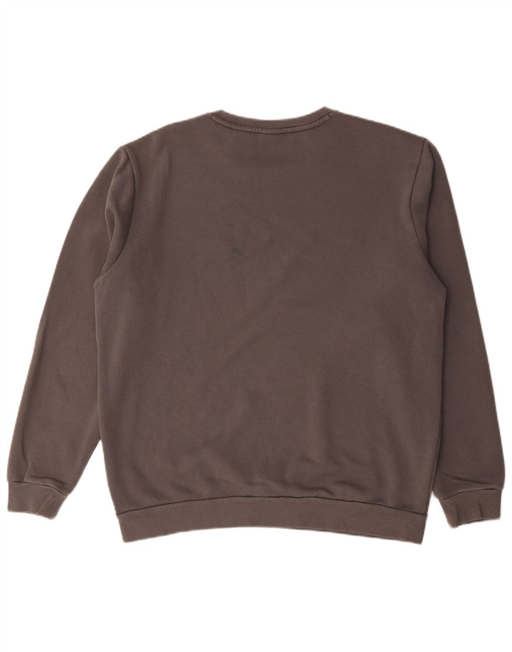 Puma Mens Sweatshirt Jumper Large Grey Cotton