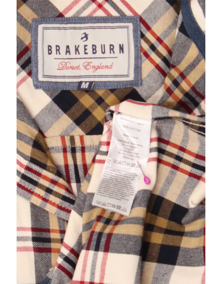 Brakeburn Mens Flannel Shirt Medium Multicoloured Plaid Cotton