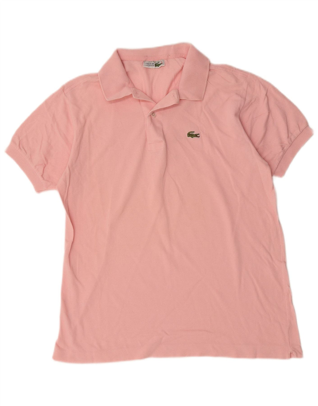 Lacoste Mens Polo Shirt Size 5 Large Pink Cotton