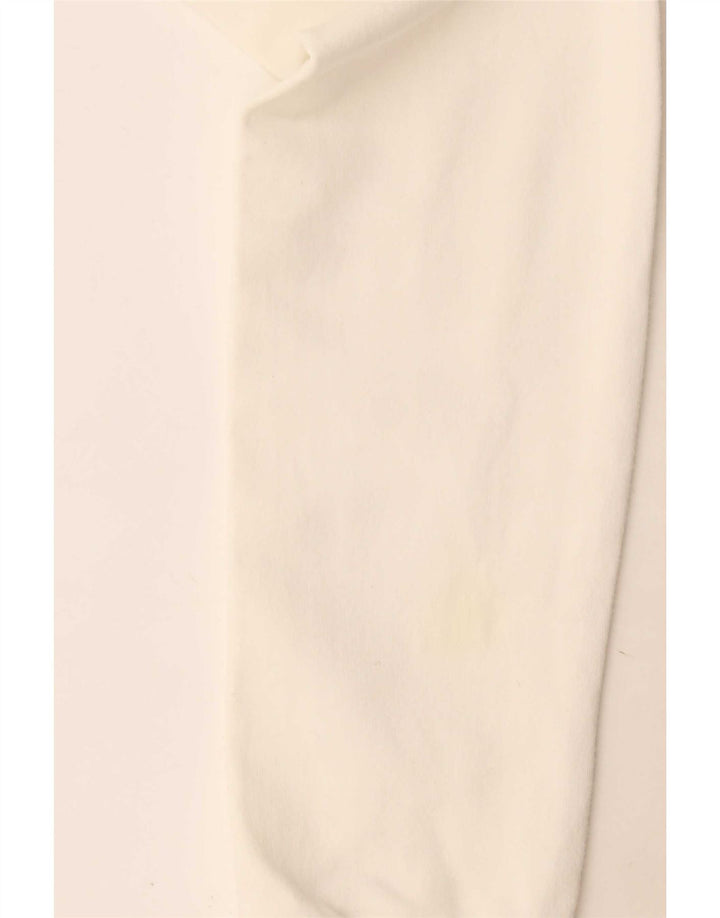 Calvin Klein Jeans Womens Tracksuit Top Jacket UK 12 Medium Off White