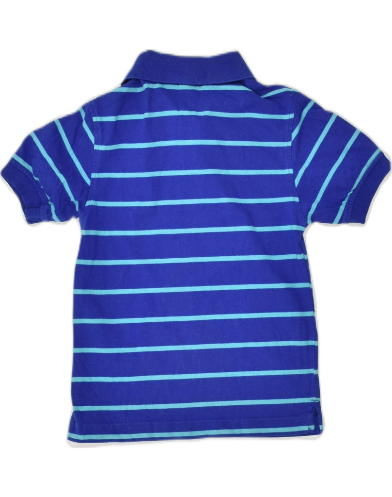 NAUTICA Boys Polo Shirt 6-7 Years XL Blue Striped Cotton | Vintage Nautica | Thrift | Second-Hand Nautica | Used Clothing | Messina Hembry 