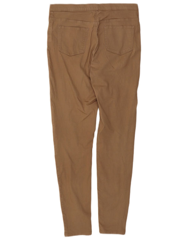 Marks & Spencer Womens Jegging Casual Trousers UK 14 Large W32 L30 Beige