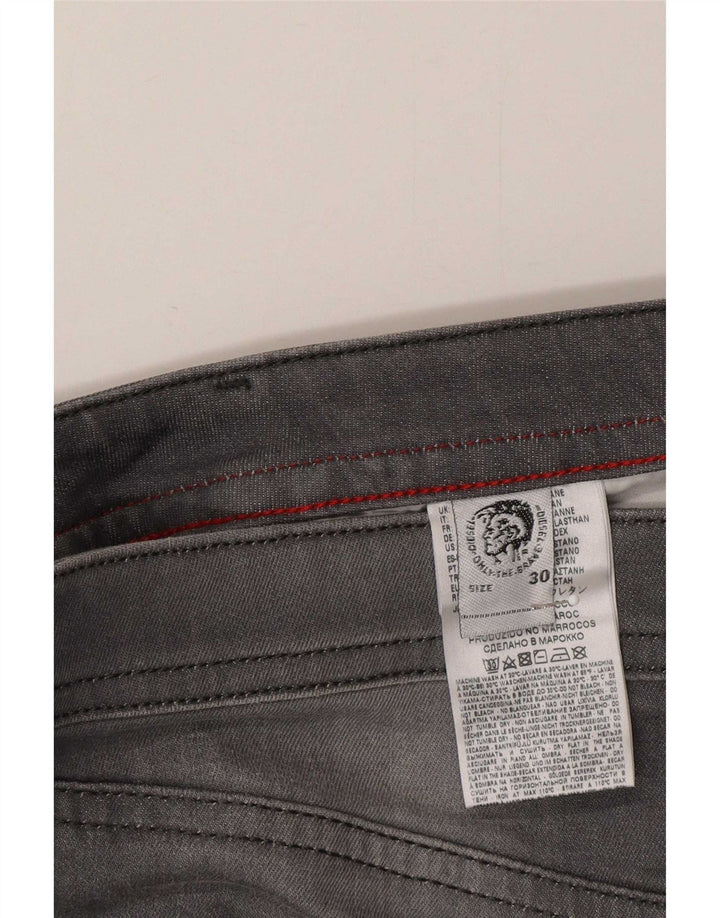 Diesel Mens Straight Jeans W30 L30 Grey Cotton