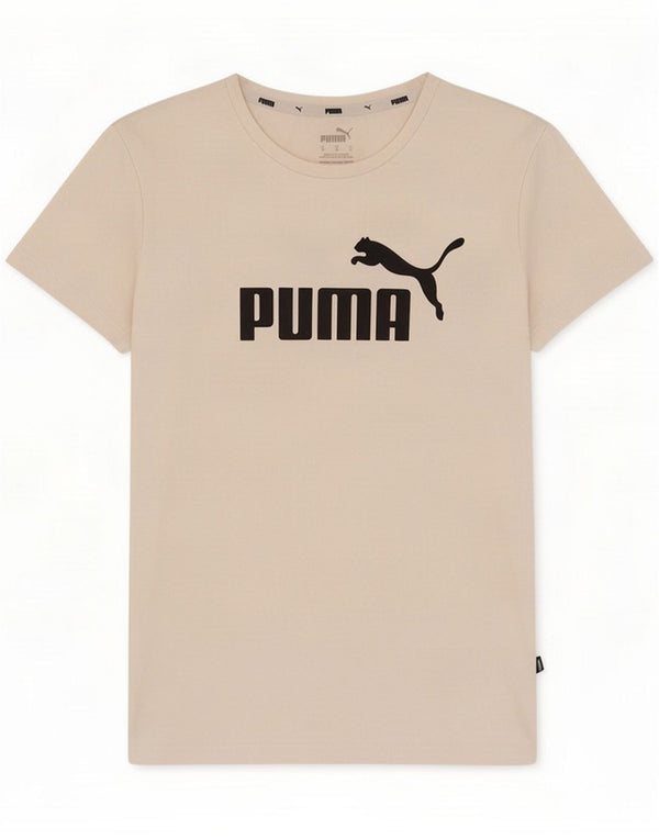 Puma Womens Graphic T-Shirt Top UK 12 Medium White Cotton