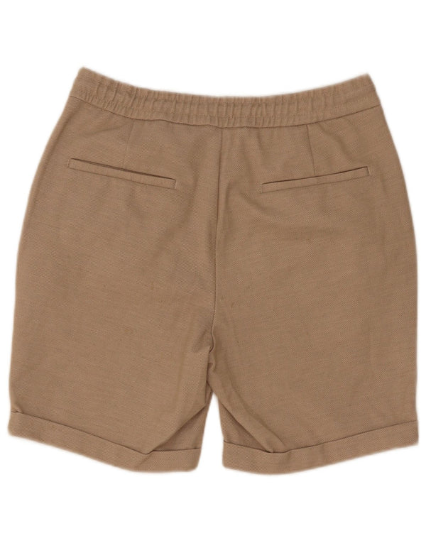 Zara Mens Chino Shorts Medium W31 Beige Polyester