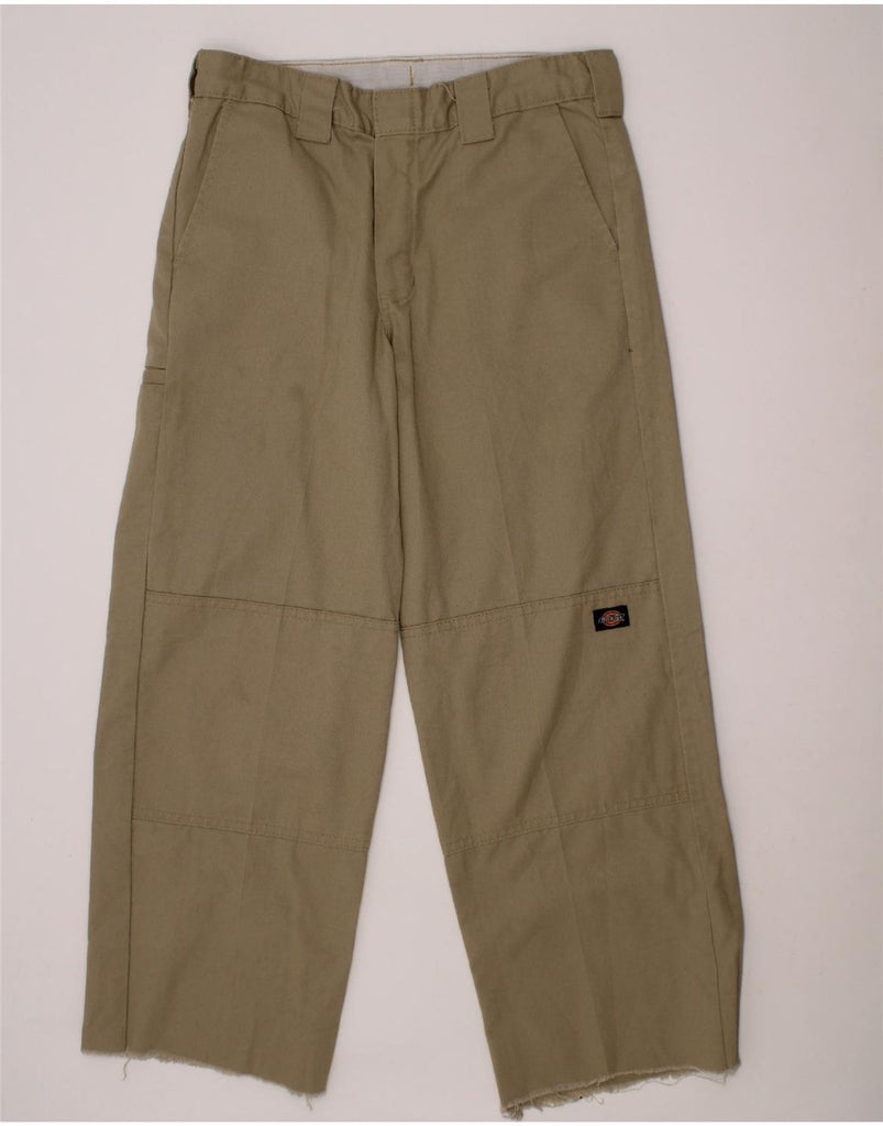 DICKIES Boys Straight Cargo Trousers 13-14 Years W28 L24 Khaki Polyester Vintage Dickies and Second-Hand Dickies from Messina Hembry 