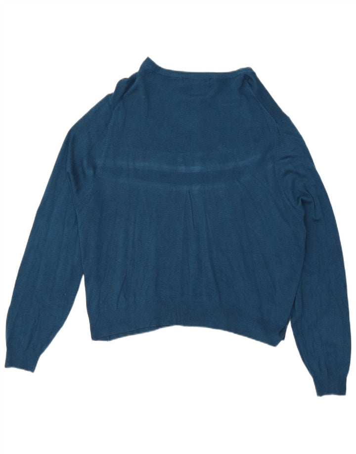 Marks & Spencer Womens Cardigan Sweater UK 18 XL Blue