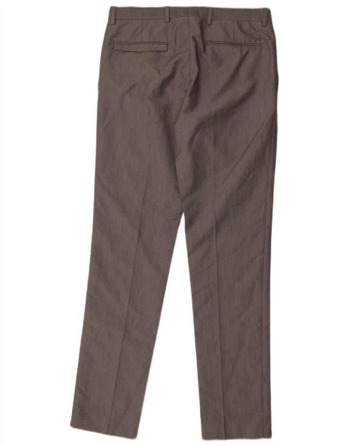 Zara Mens Slim Suit Trousers EU 40 Medium W31 L33 Grey Polyester
