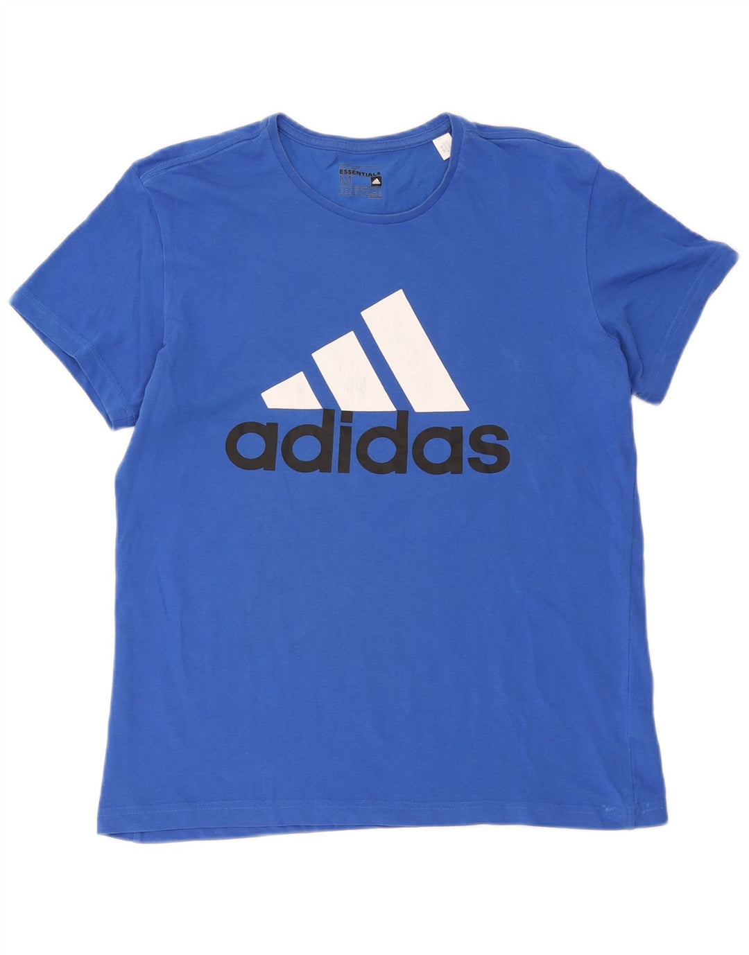 Adidas Mens Climalite Graphic T-Shirt Top Medium Blue Cotton