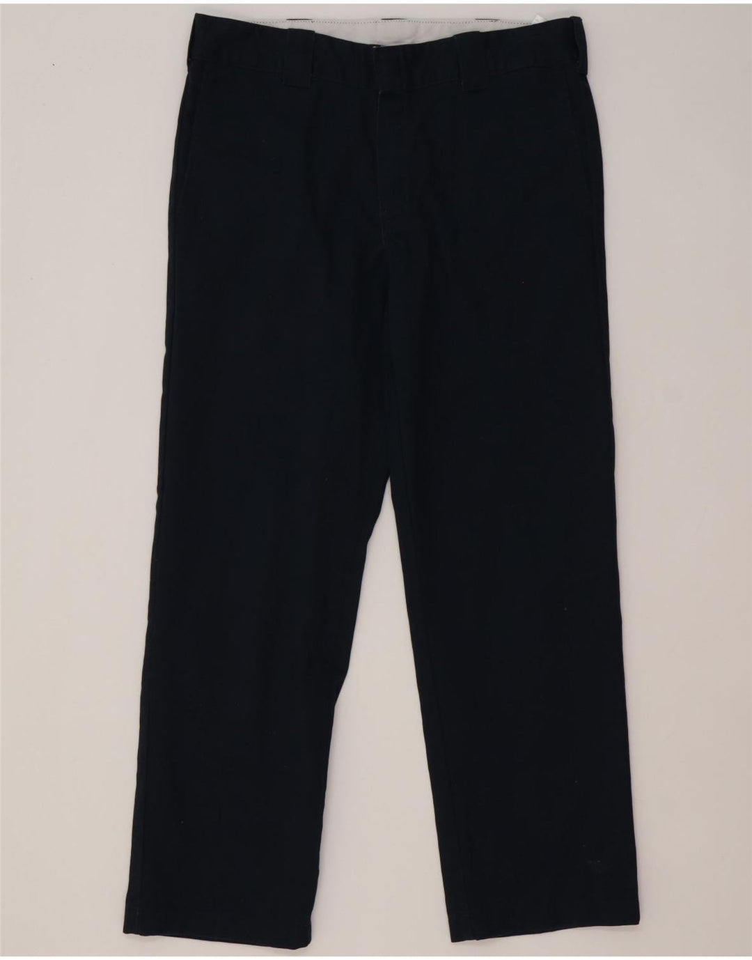 Dickies Womens Slim Straight Casual Trousers W34 L32 Navy Blue Polyester